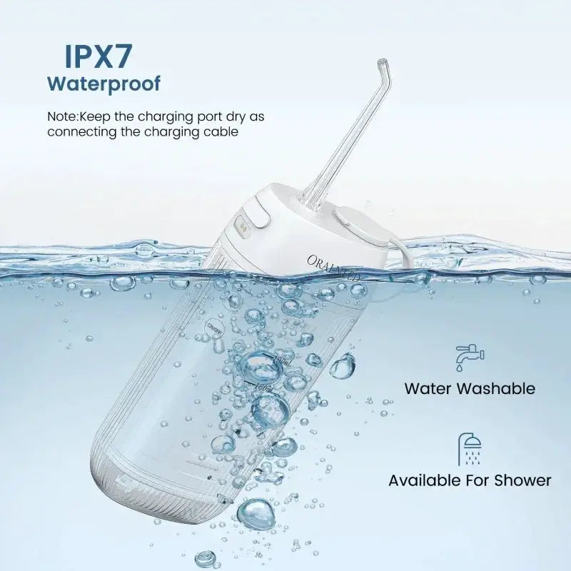 Oralneed Portable Oral Irrigator IPX7 Water Jet Flosser