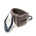 Pet Car Seat Travel Carrier for Small Pets Gray Safe Design