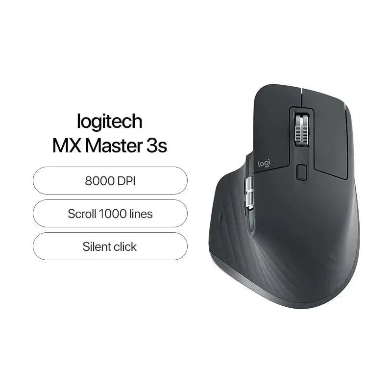 Logitech MX Master 3S Wireless Mouse With Custom Features