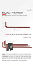 L Type Hand Tools Kit Allen Key Set Hex Wrench Tool Set