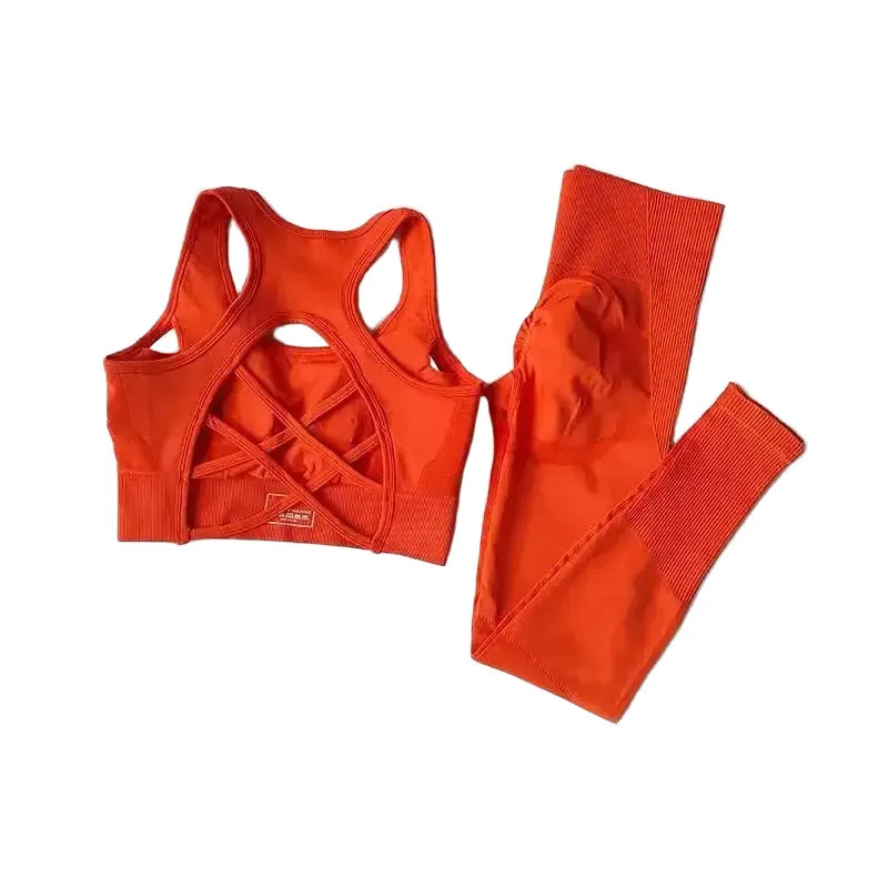 Breathable Quick Dry Sports Bra Set Women Yoga — product view 1