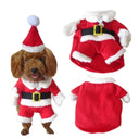 Adorable Santa Costume for Pets - Warm Holiday Outfit