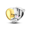 Cat Collection Silver Charm Bead