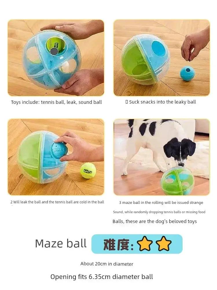 Kyjen Alone Food Basin Educational Toy Border Collie Puppy