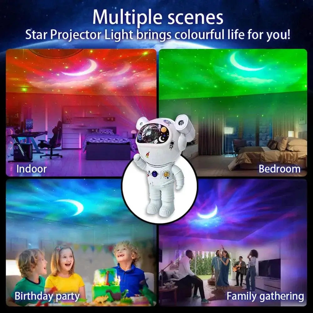 Astronaut Galaxy Star Projector Night Light Soothing Decor