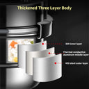 Portable Mini Pressure Cooker - 304 Stainless Steel Pot