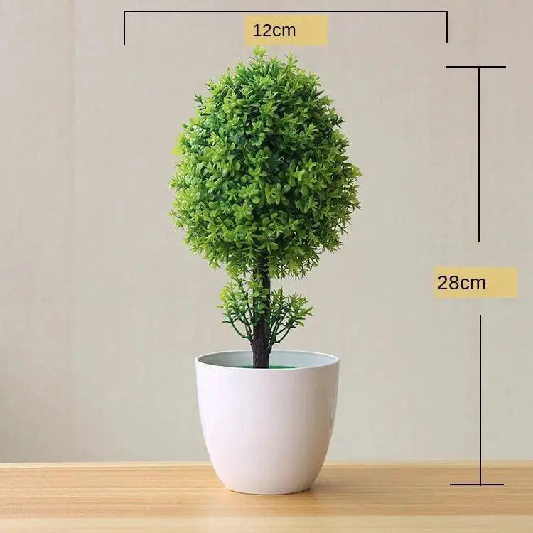 Artificial Bonsai Plants Lifelike Greenery For Decor