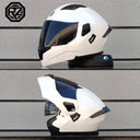 ORZ Personalised Motorcycle Full Face Helmet Men Women Fashion Dual Lens Helmets Motocross Racing Modular Flip Up Casco Moto