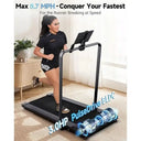 8.7 MPH Under Desk Walking Pad Treadmill With BLDC Motor Remote