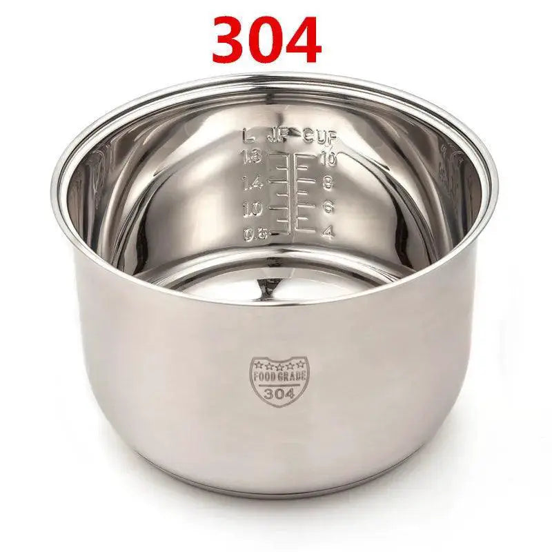 Rice Cooker Pot Replacement 304 Stainless Steel Nonstick 5L