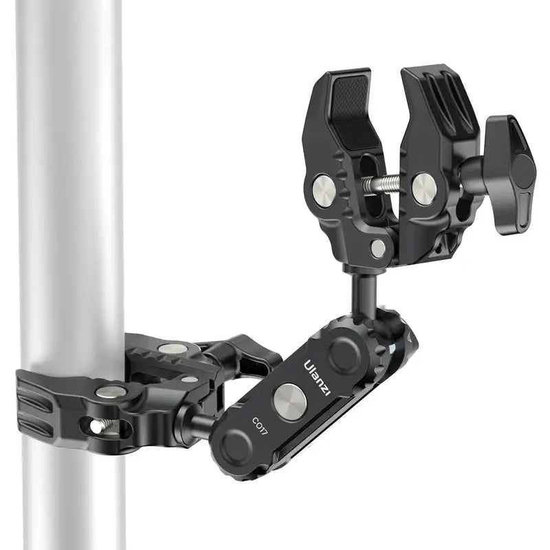 Ulanzi CO17 Super Clamp with 360° Dual-Head Double Clamps Magic Arm Arri Adapter for for Panoramic Camera Umbrella LED Light