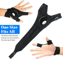 LED Half Finger Gloves - Hands Free Flashlight
