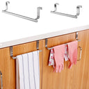 Stainless Steel Towel Bar: Versatile Cabinet Door Organizer