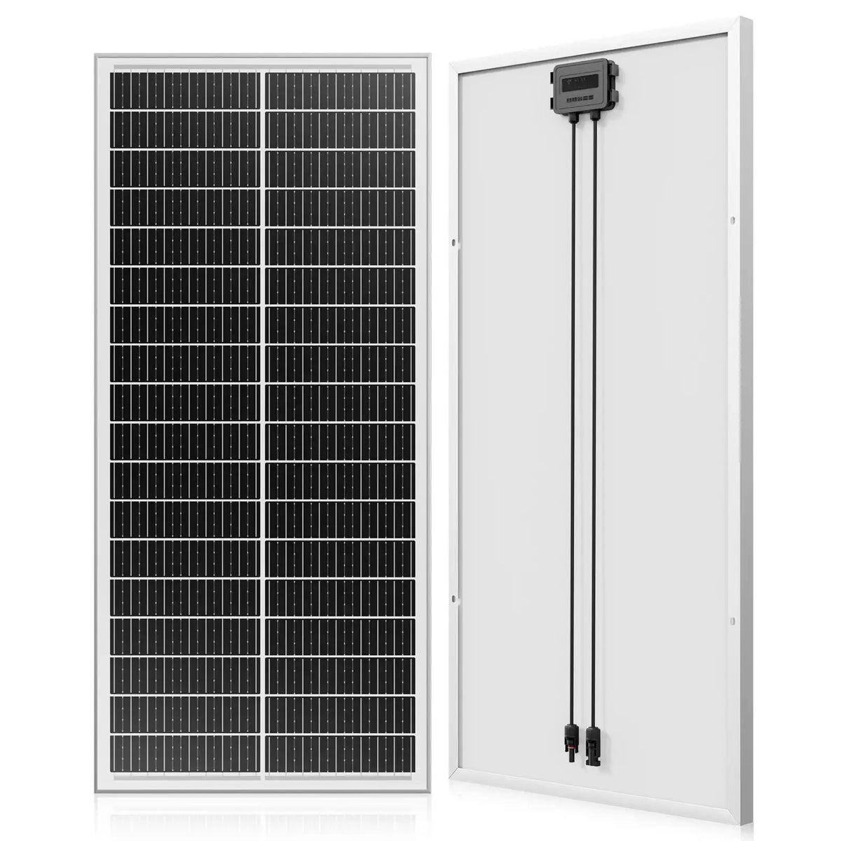 RVPOZWER 100W 12V Solar Panel 12BB Monocrystalline High Efficiency Module for Roof Mount Off Grid Power System Wholesale