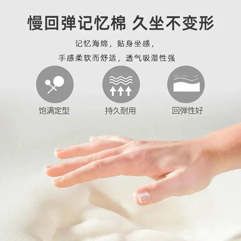 Cooling Memory Foam Seat Cushion With Breathable Gel Comfort