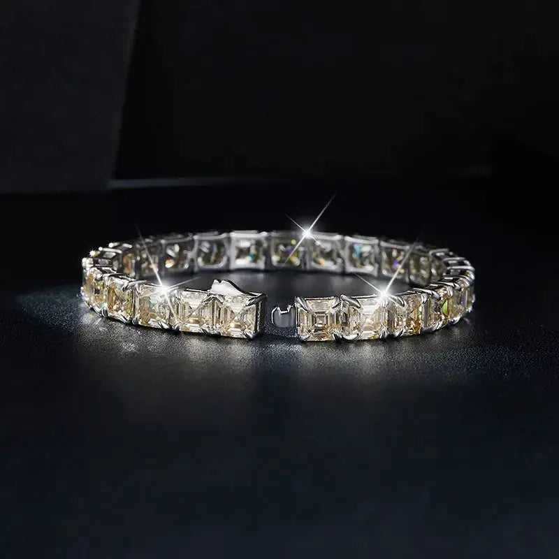 Hip Hop Moissanite Champagne Bracelet — product image 4