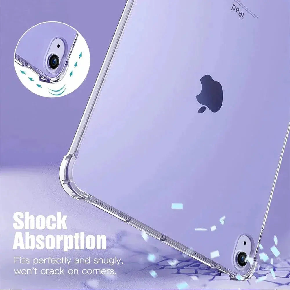 iPad Clear Silicone Case Transparent Protection Cover