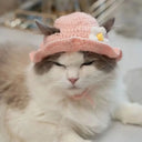 Cute Flower Cat Hat for Pet Cosplay