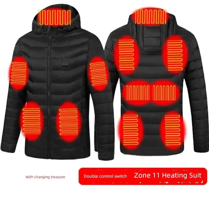 Smart Charging Down Cotton Jacket For Stylish Warmth