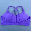 Breathable Nylon Spandex Sport Bra With Chest Pad