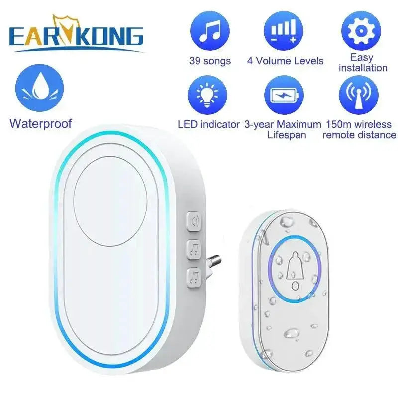 Secure Doorbell for Industrial Home Use — 1receiver 1button B