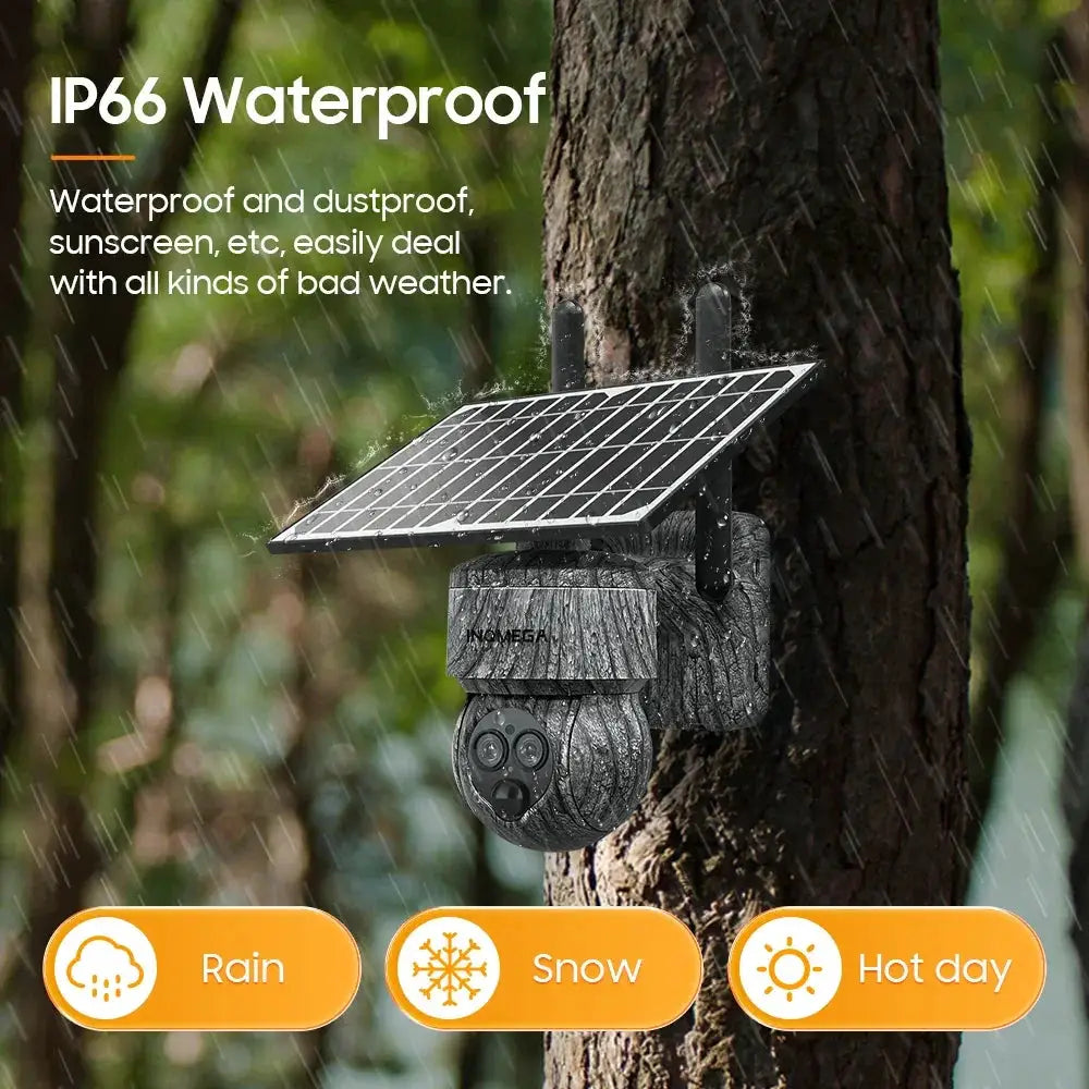 INQMEGA 8MP 4G SIM Card WiFi Solar Camera Outdoor Security