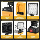 For Dewalt 18V 20V Lithium Battery Cordless LED Work Light