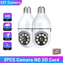 Night Vision Wifi Camera Bulb Full Color Human Tracking Zoom