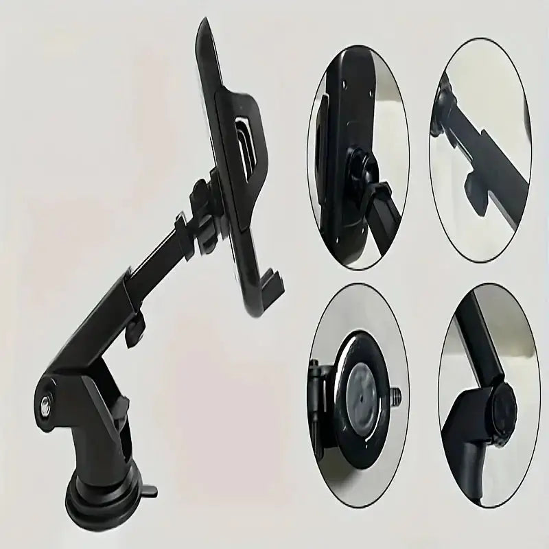 New universal Suction Cup Car Mobile Phone Bracket, 360° Rotation, ABS Material Car Mobile Phone Bracket, Suitable for Windshield and Instrument Panel, Multi-Function Car Navigation Bracket