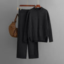 Warm Knitwear Set for Women Office Wear