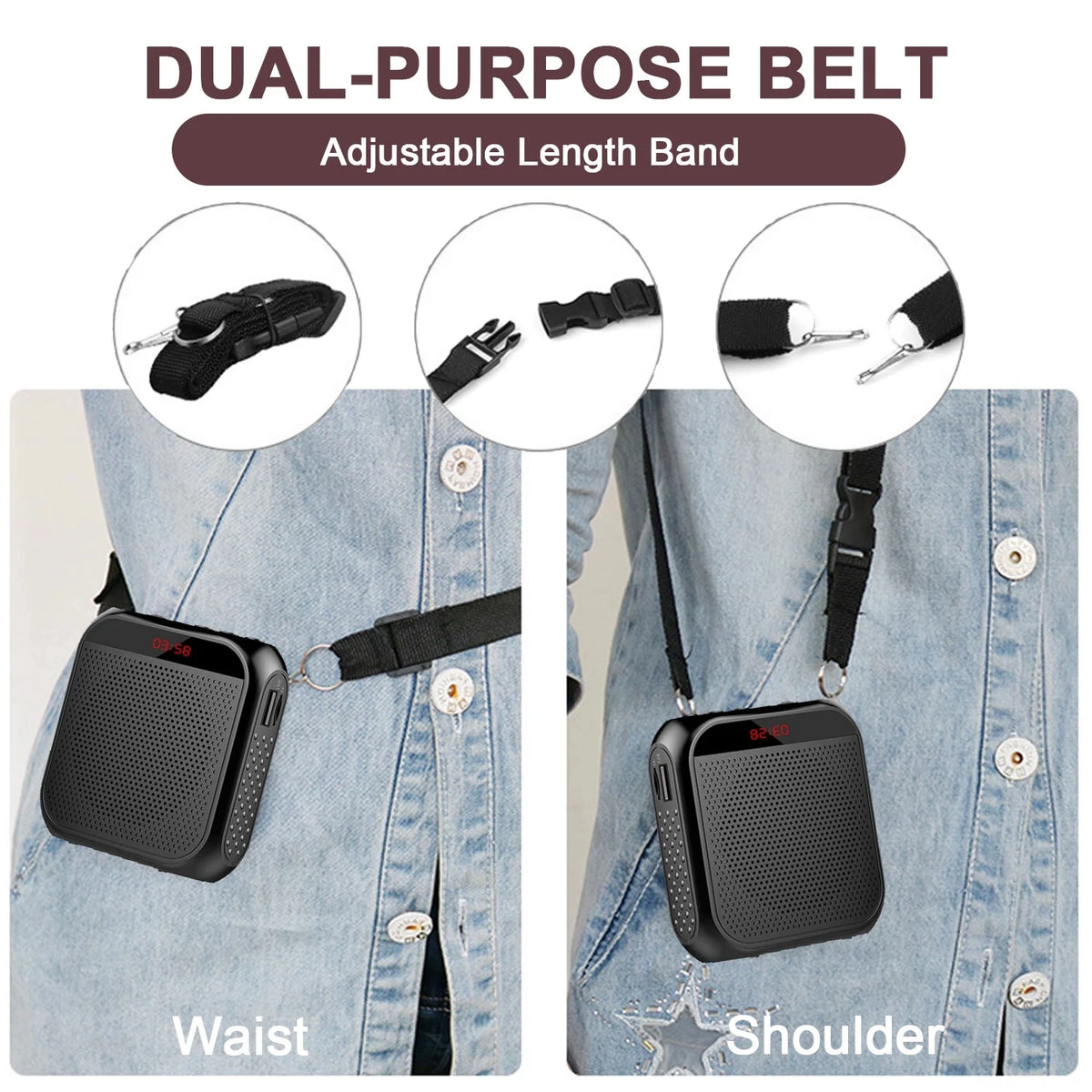 Portable Adjustable Voice Amplifier Speaker