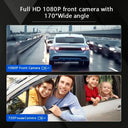 1080P Dash Cam For Drivers Front Cabin Wide Angle Recording