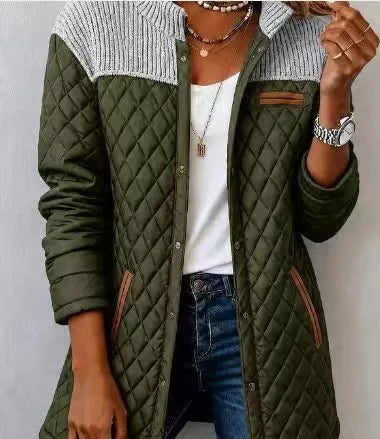 Irregular Hem Round Neck Jacket
