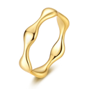 Sterling Silver Golden Ring Sparking