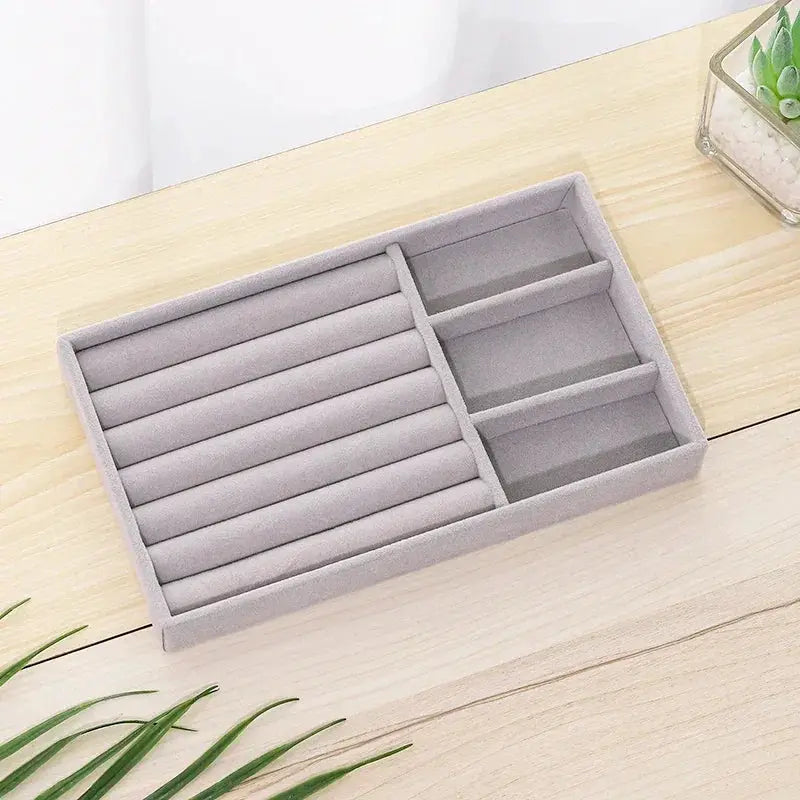 Jewelry Storage Box Earring Ring Necklace Brooch Organizer
