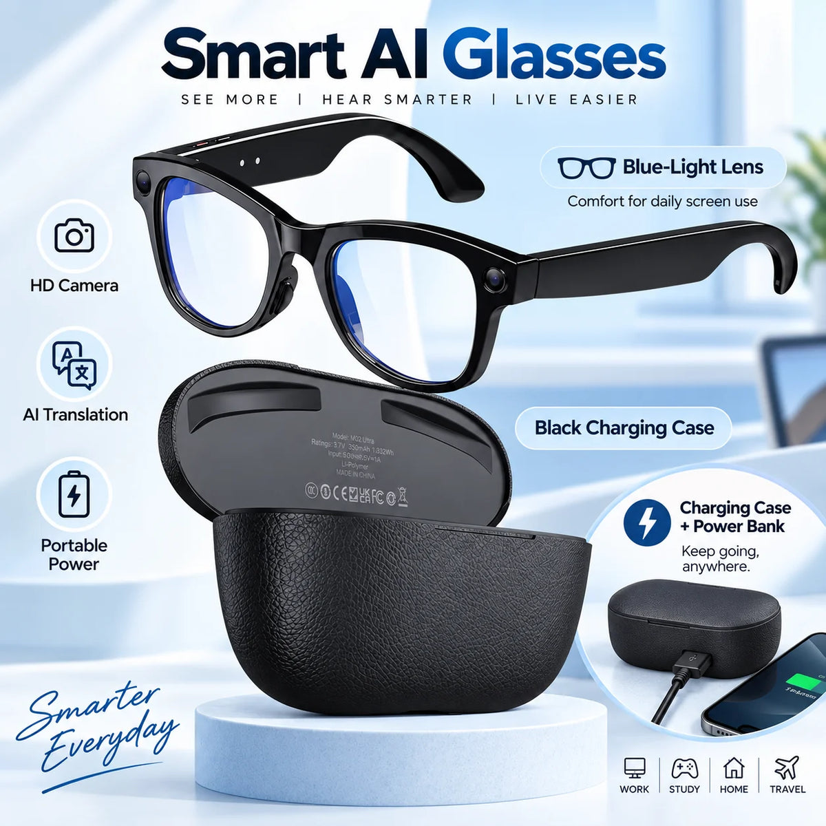 2026 Smart AI Glasses Camera