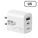 GaN 65W USB C Charger - Dual Port Fast Charge
