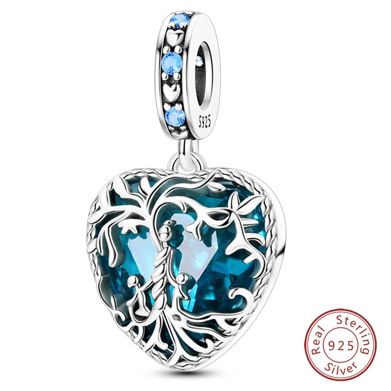 Sterling Silver Blue Purple Butterfly