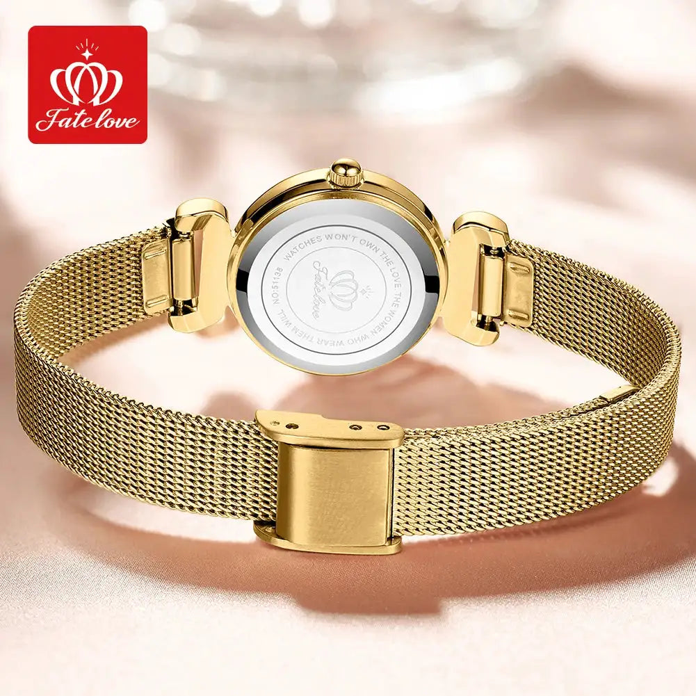 FATELOVE 905 Womens Watch Original Elegant Fashion Small Quartz Watch For Ladies Waterproof Luminous With Box Reloj Mujer