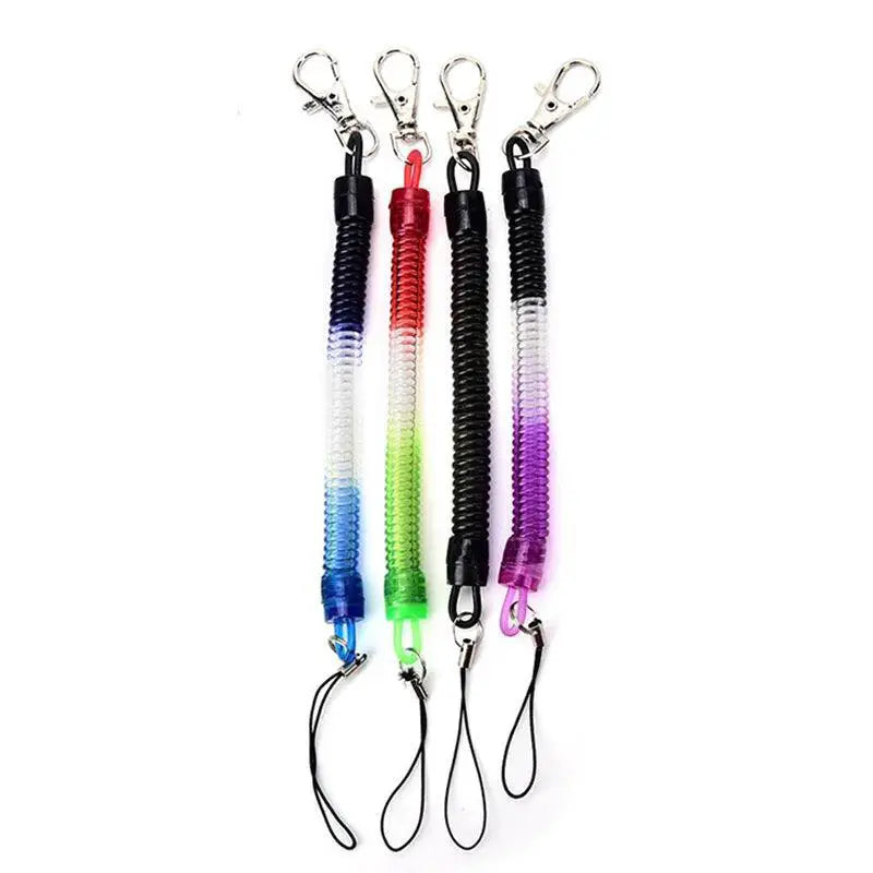 4 Pack Tactical Retractable Elastic Rope Anti Lost Lanyards