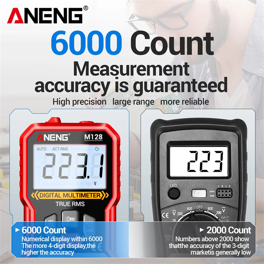 Digital Automatic Multimeter Tester Count