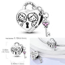 Charm Bead Sterling Silver Pink