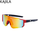 Trendy Oversized Rimless Sports Sunglasses UV400 Protection