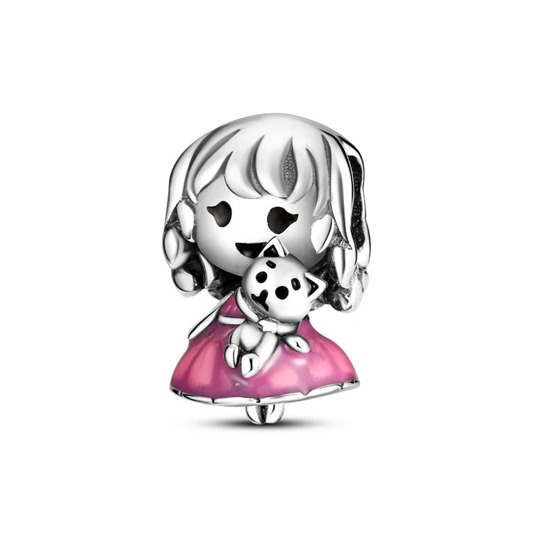 Mula Pink Sterling Silver Charms