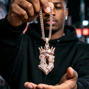 Iced Out Crown Rose Thorn