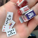 Mini Dollhouse Poker Playing Cards Set Doll Accessory