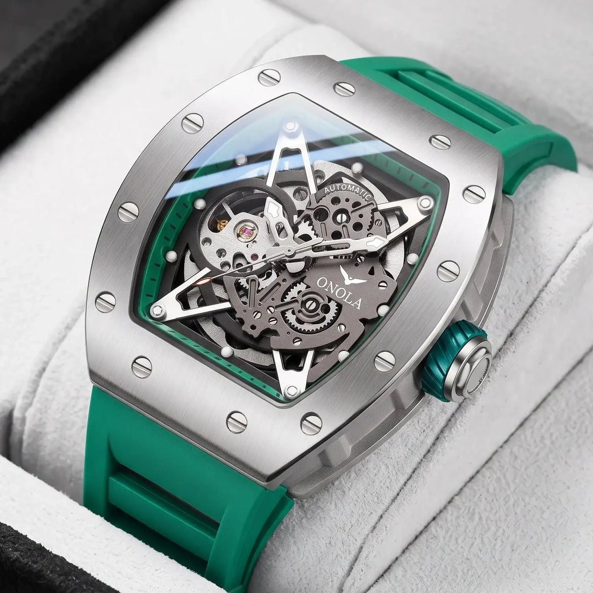 Onola Mens Skeleton Mechanical Watch — product image 3
