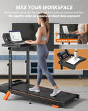 3.5HP Pro Multifunctional Walking Pad Treadmill With Incline Desk