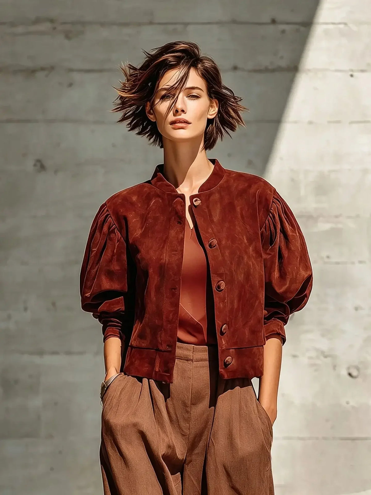 Suede Winter Leather Jacket