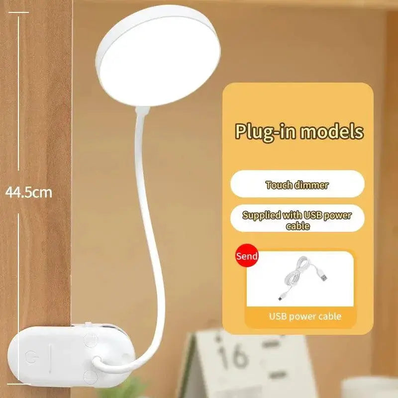 Rechargeable LED Desk Lamp With Clip Brighten Your Space